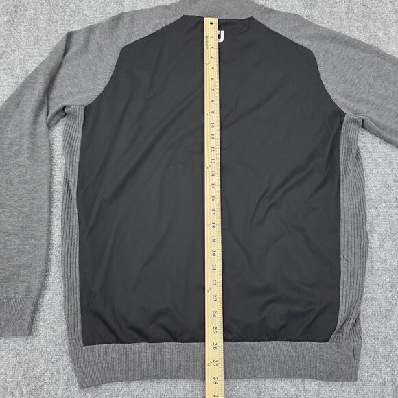 FootJoy Pullover Sweater Mens Large Gray Black Nemacolin Country Club Golf Zip - Picture 7 of 16